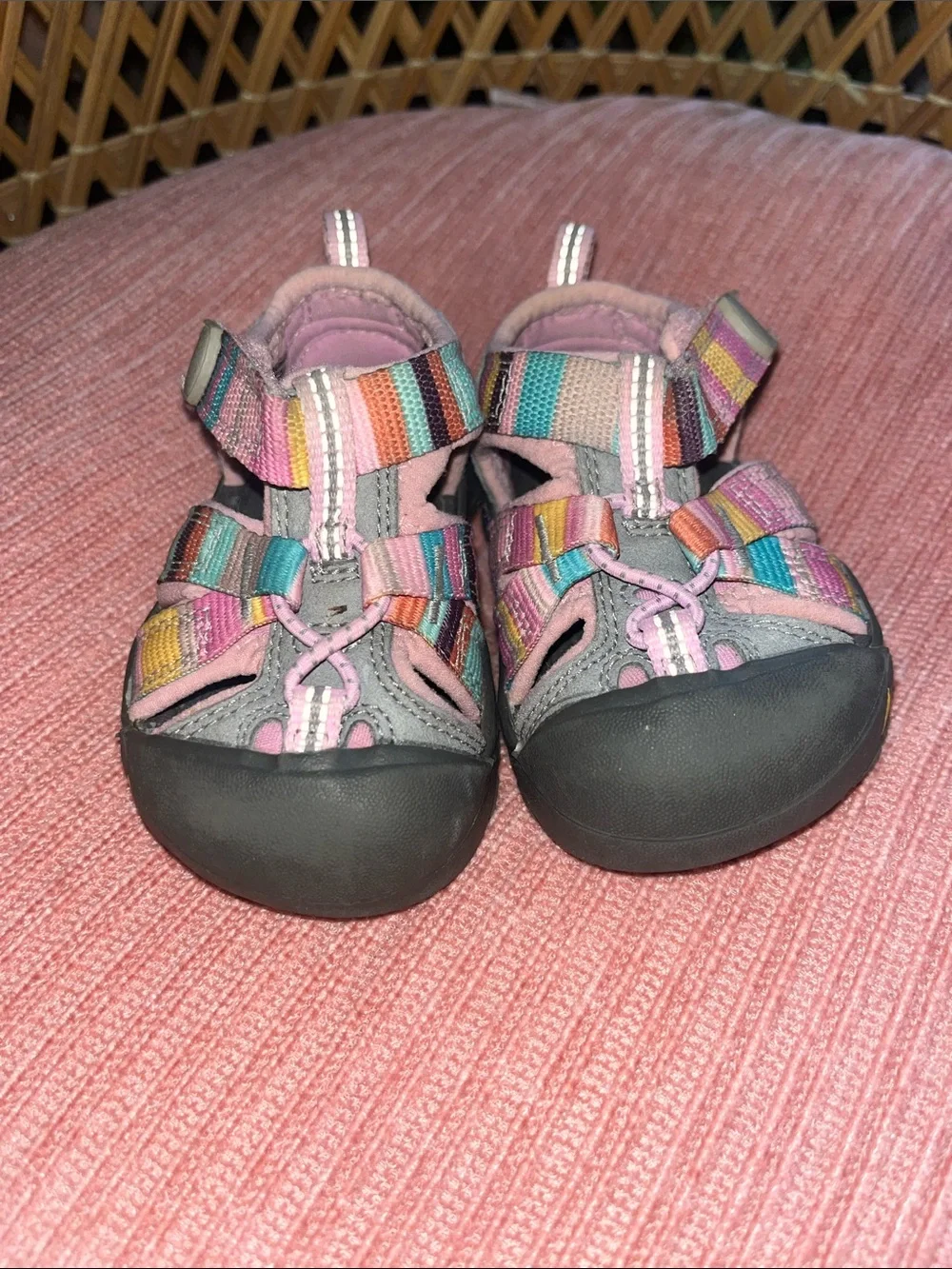 KEEN Toddler Pink Multi-Color Closed-Toe Sandal